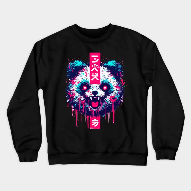 Panda head horror Crewneck Sweatshirt by Evgmerk